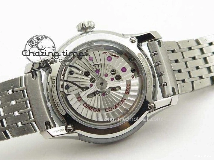 0226 De Ville Hour Vision Co-Axial 41mm SS V6F Best Edition Black Dial On SS Bracelet A BestValue 8277